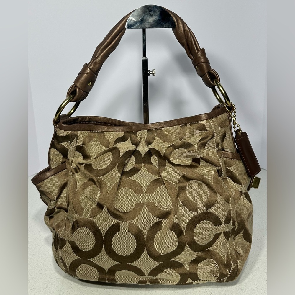 COACH PARKER OPT ART SHOULDER BAG